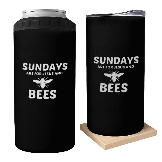 BEES AND JESUS SUNDAY Can Coolers