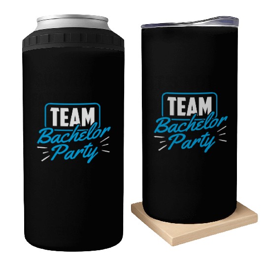 Team Bachelor Party Bride Groom Can Coolers