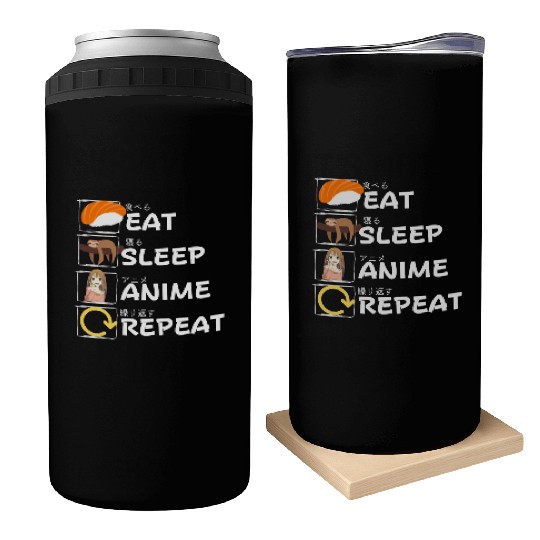 Eat Sleep Anime Repeat Can Coolers, Anime Manga