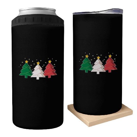 Christmas Tree Italy Flag Can Coolers