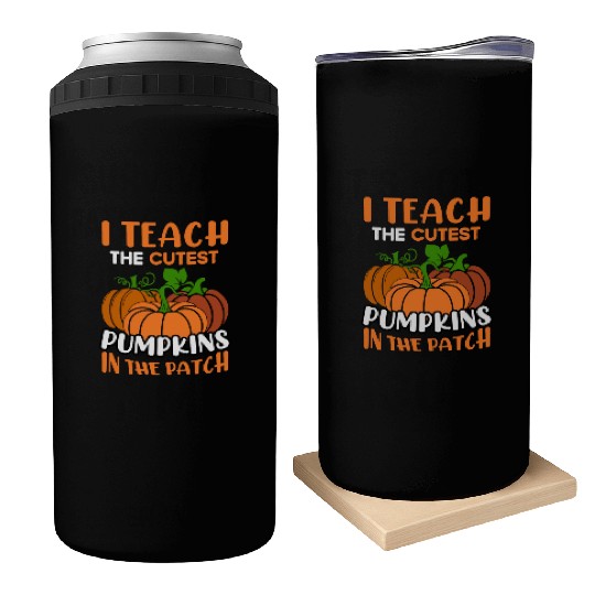 Teacher Halloween Pre-K Teacher Kindergarten Cutes Can Coolers