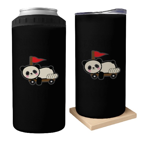Disabled Panda Kawaii Can Coolers
