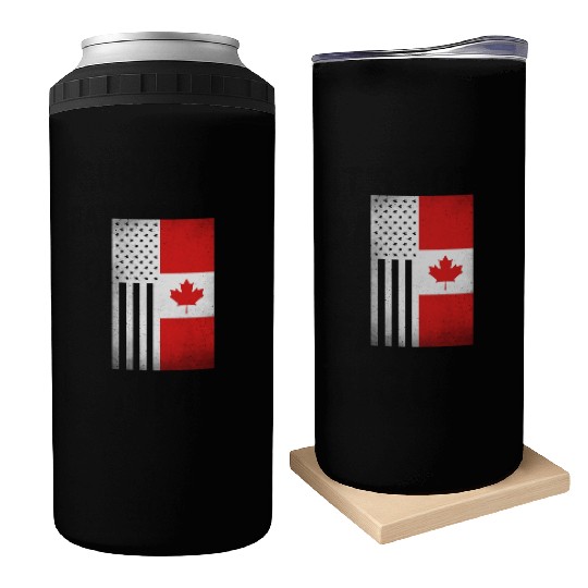 Canada Design for proud Canadian Americans Can Coolers