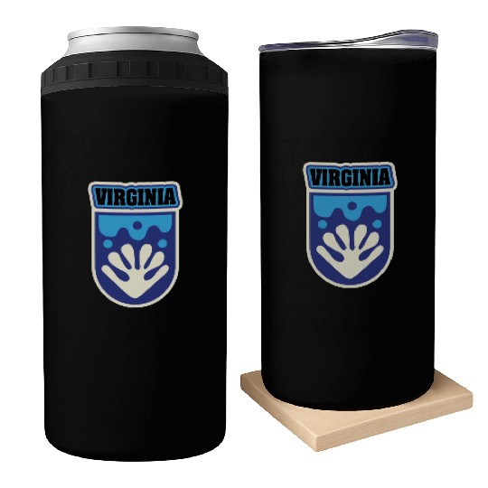 US States VIRGINIA Can Coolers