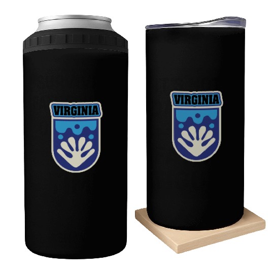 US States VIRGINIA Can Coolers