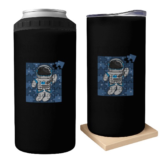 Autism Spaceman Astro Cosmo Space Lover Autism Awa Can Coolers