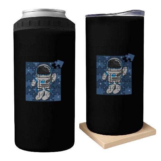 Autism Spaceman Astro Cosmo Space Lover Autism Awa Can Coolers