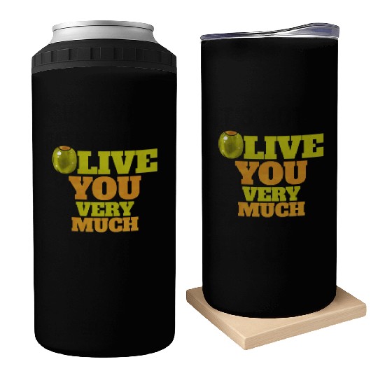 Olive I love You Very Much - Love Veggies Can Coolers