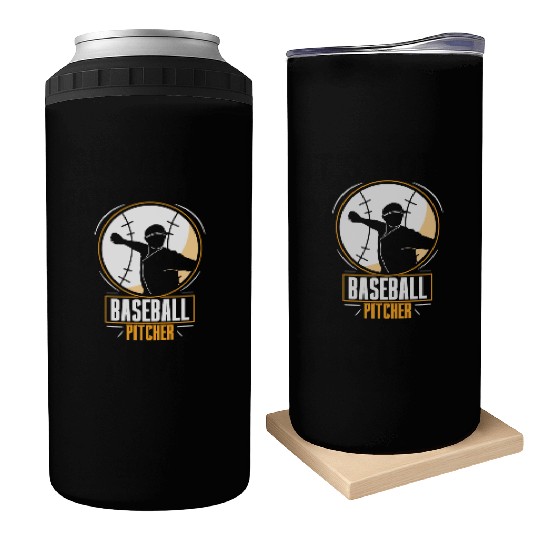 Baseball Pitcher Hobby Player Sayings Can Coolers