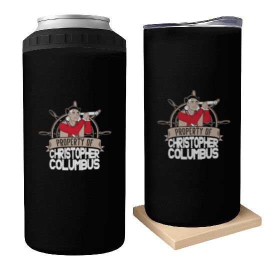 Columbus Day 1492 Helm Telescope Can Coolers