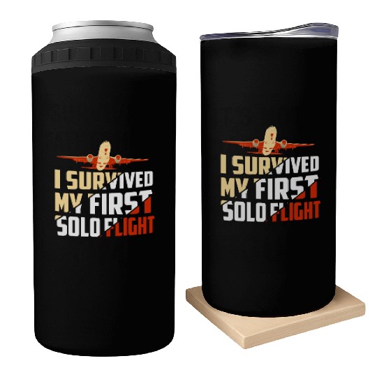 I Survived My First Solo Flight Aviation Can Coolers