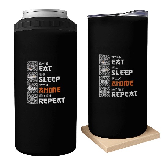 Eat, Sleep, Anime, Repeat - Gift For Christmas Day Can Coolers