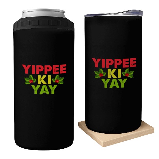 Yippee-Ki-Yay Funny Christmas Apparel Can Coolers