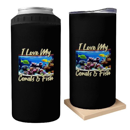 Saltwater aquarium coral fish Can Coolers