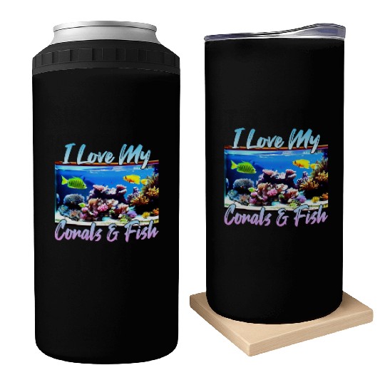 Saltwater aquarium coral fish Can Coolers