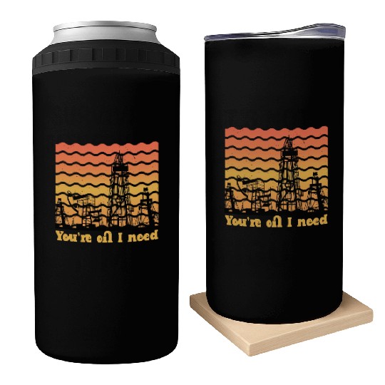 oilfield worker gift - funny oilfield worker Can Coolers