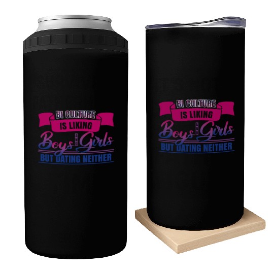 Bi Culture Bisexual Pride Flag Can Coolers