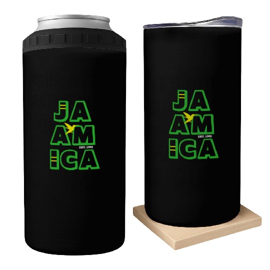 Jamaica Established 1962 Doctor Bird Unisex Can Coolers