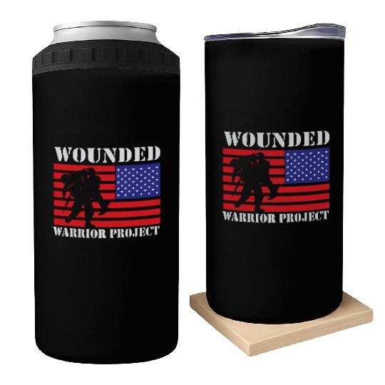 Wounded Warrior Project Us Flag Can Coolers