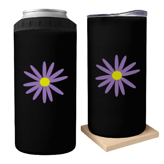 Lavender Daisy Can Coolers