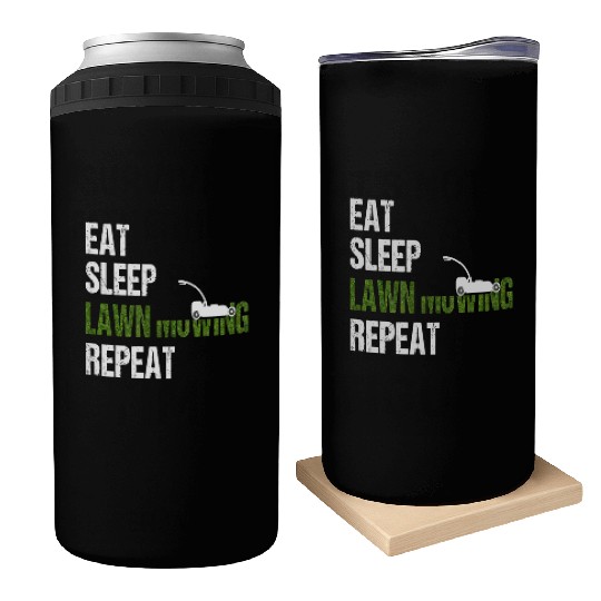 Lawn Mowing Can Coolers Funny Lawn Mower Can Coolers Gardening