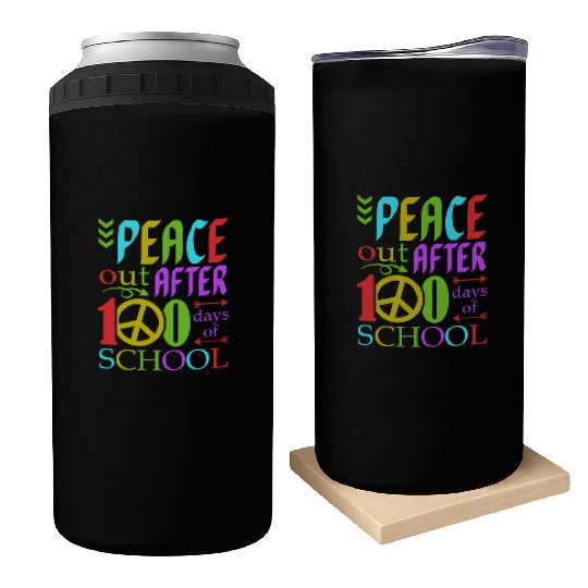 Peace Out After 100 Days Of School Humor Kid Can Coolers