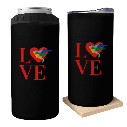 We Love Hummingbird Can Coolers For Hummingbird lover