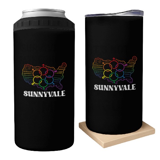 Sunnyvale Pride Month Pride Flag LGBT Community LG Can Coolers