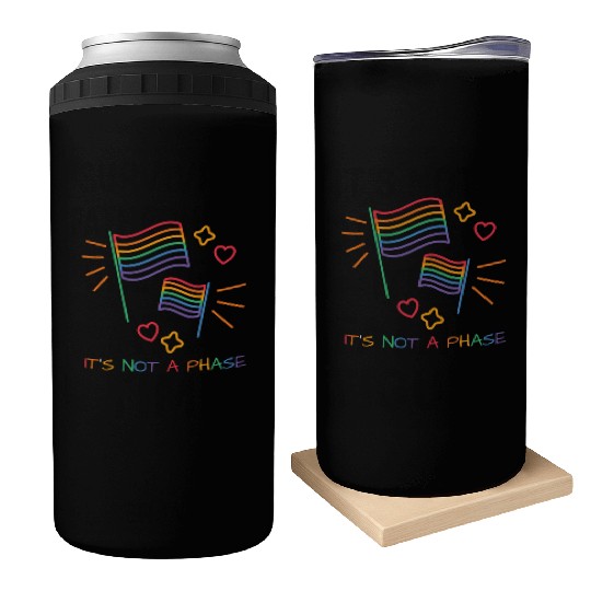 It's Not A Phase LGBT Gay Pride Month Colors Rainb Can Coolers