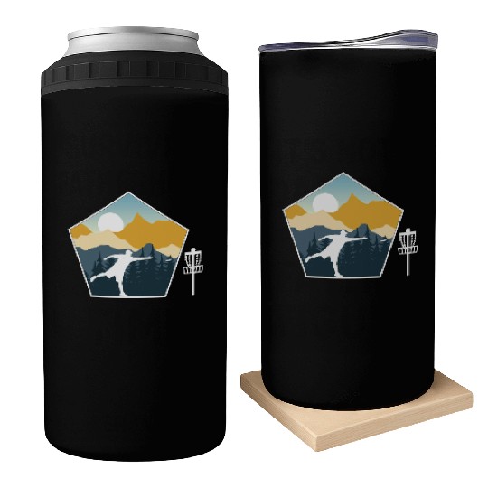 Disc Golf Disc Golfing Ultimate Frisbee Natur Can Coolers
