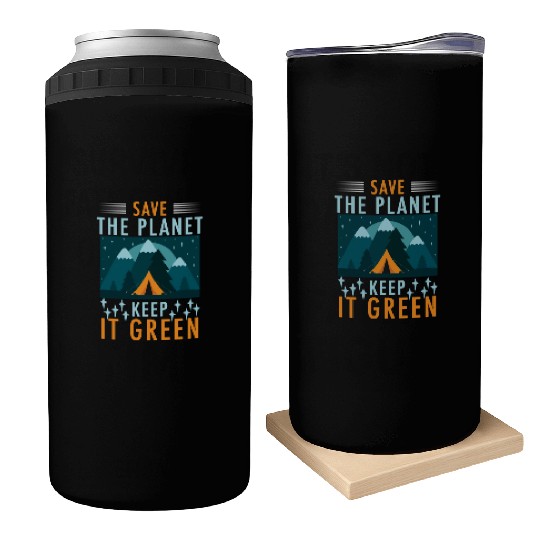 Save The Planet Keep It Green Can Coolers