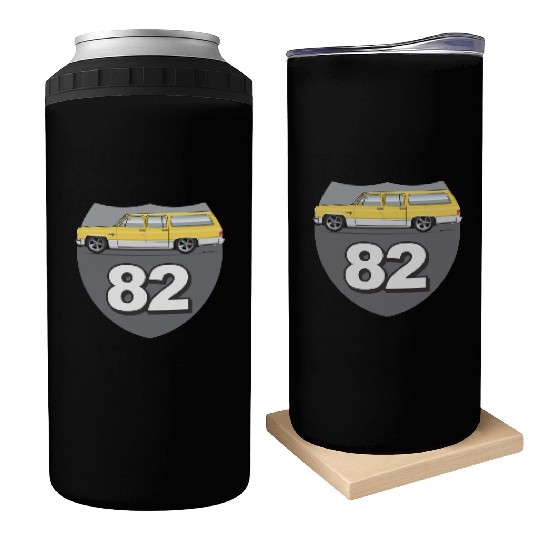 82 Colonial yellow Can Coolers