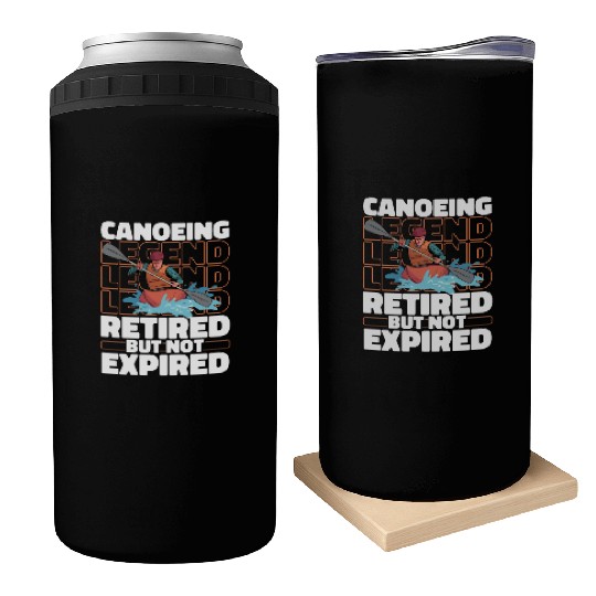 Canoe Canoeing Canoeist Retired Can Coolers