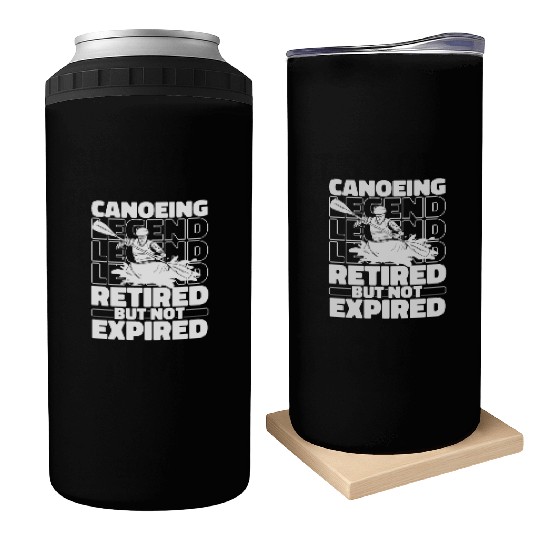 Canoe Canoeing Canoeist Retired Can Coolers