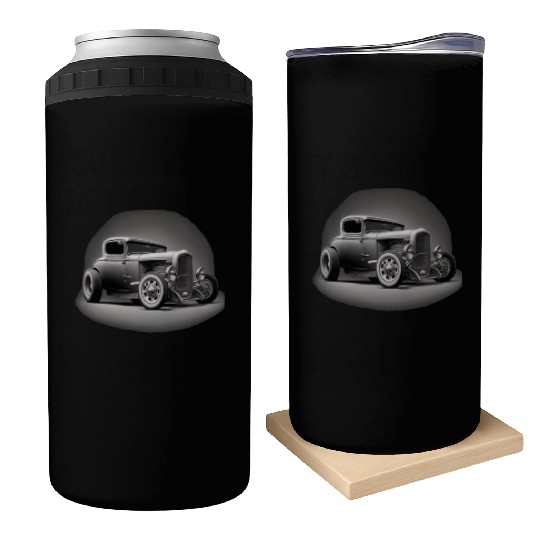 Street Rod Aesthetic Style Vintage Car Hot Rod Can Coolers