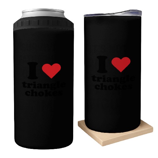 I Love Triangle BJJ Gear Can Coolers