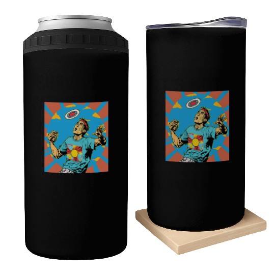 Ultimate Frisbee Retirement Appreciation Pop Art Can Coolers