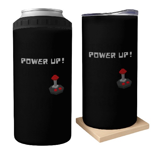 POWER UP! Unisex GYM and Gaming design Can Coolers