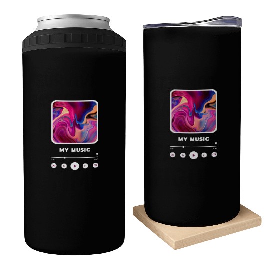 Purple Framed Music Player Themed style Can Coolers