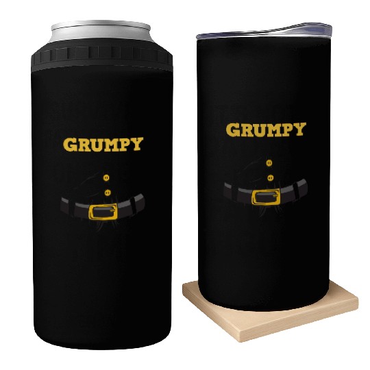 Grumpy Santa Claus - Ugly Christmas Can Coolers
