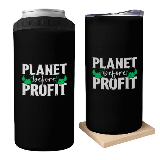 Planet Before Profit Earth Day Planet Environment Can Coolers