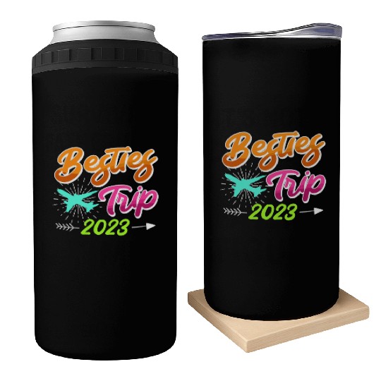 Besties Trip 2023 Vacation Friends Spring Break Can Coolers