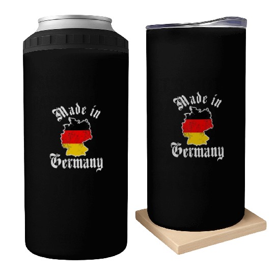 Made In Germany Flag Born In Germany German Deutsc Can Coolers