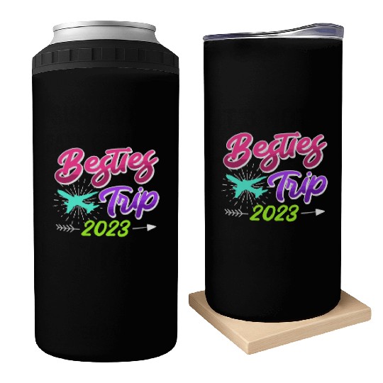 Besties Trip 2023 Vacation Friends Spring Break Can Coolers