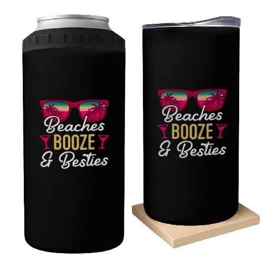 Beaches Booze Besties 2023 Holiday Spring Break Can Coolers
