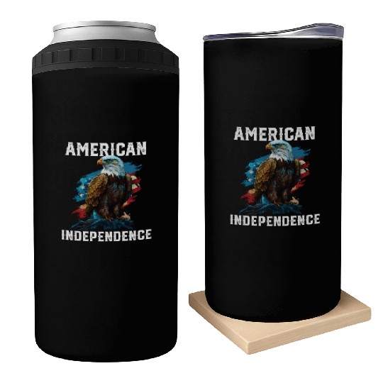 American Independence American Bald Eagle 4th of Can Coolers