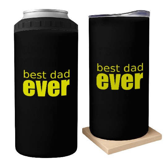 best dad ever - retro Can Coolers green - fathers day -