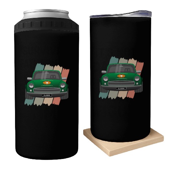 Classic Car Racing Green Can Coolers