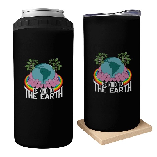 Be Kind To The Earth Rainbow Natural Environment Can Coolers