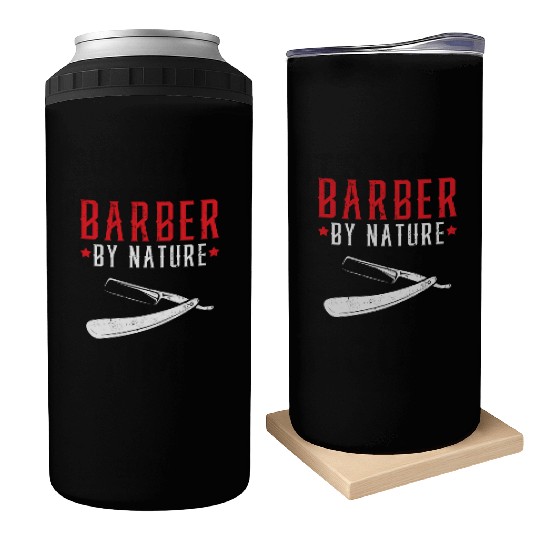 Barber By Nature Haircut Barbershop Hairstylist Can Coolers